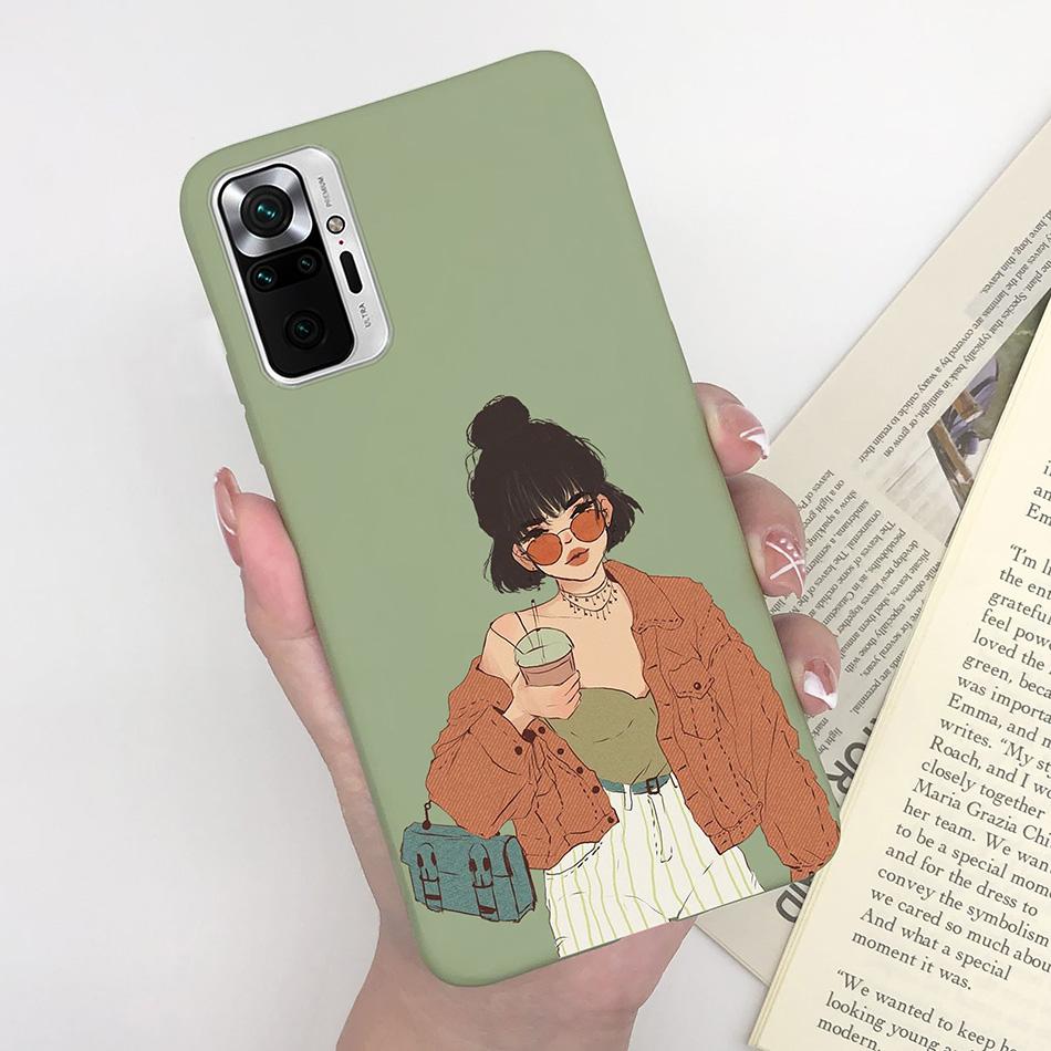 For Xiaomi Redmi Note 10 Case Love Heart Avocado Soft Silicone Cover Phone Case on Redmi Note 10S Note10 S Note 10 Pro Max Funda