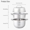 Zhang Xiao Quan 3-Layer 28cm Stainless Steel Steamer Pot