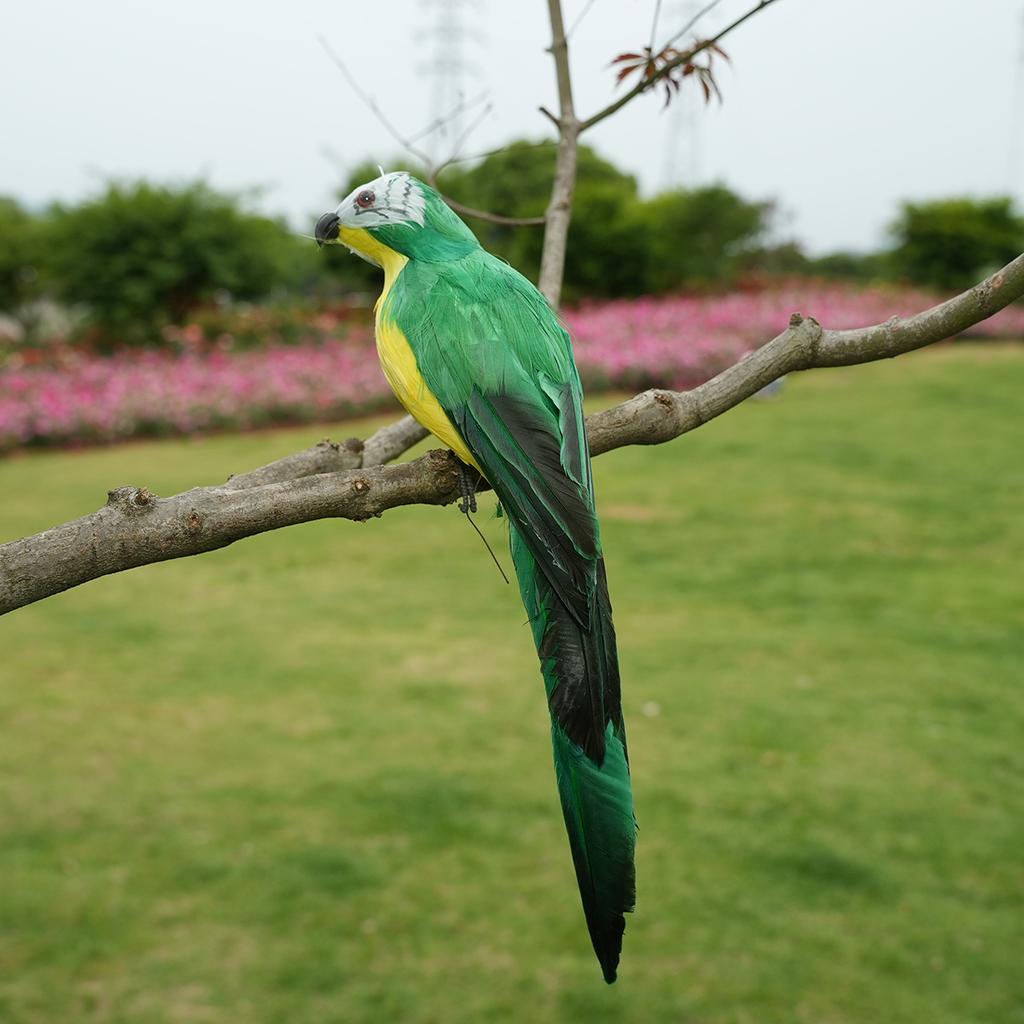 25/35cm handcrafted simulated creative parrot feather lawn small statue decoration animal bird garden bird accessory decoration