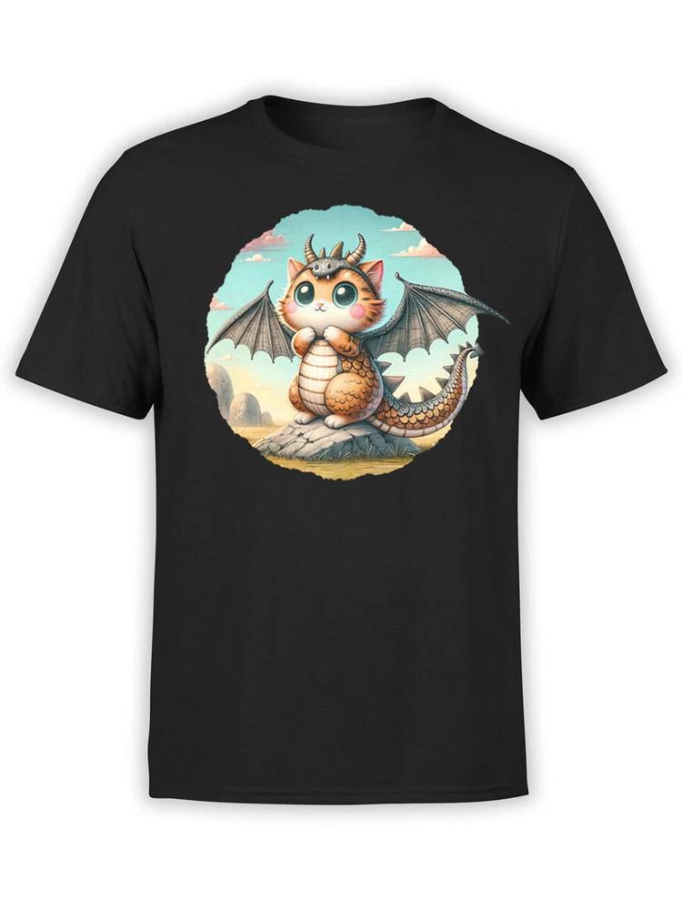 Dragons Tshirt Collection Dragoncat Fusion Tshirt Unisex S