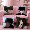 Anime H-hyoukaS Cushion Cover Comfortable Reversible Pillow Cover Ideal for Car Sofa Bedroom & Beyond