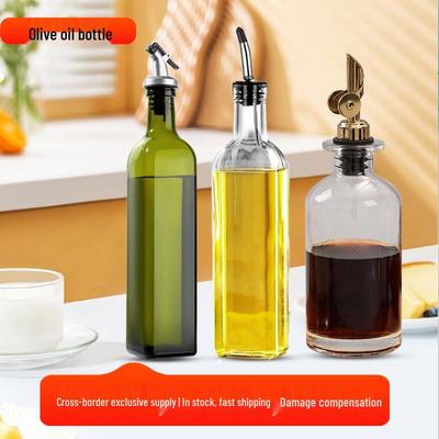 Grote Capaciteit Verdikt Glas Olijfolie, Sojasaus & Azijn Fles voor Keuken