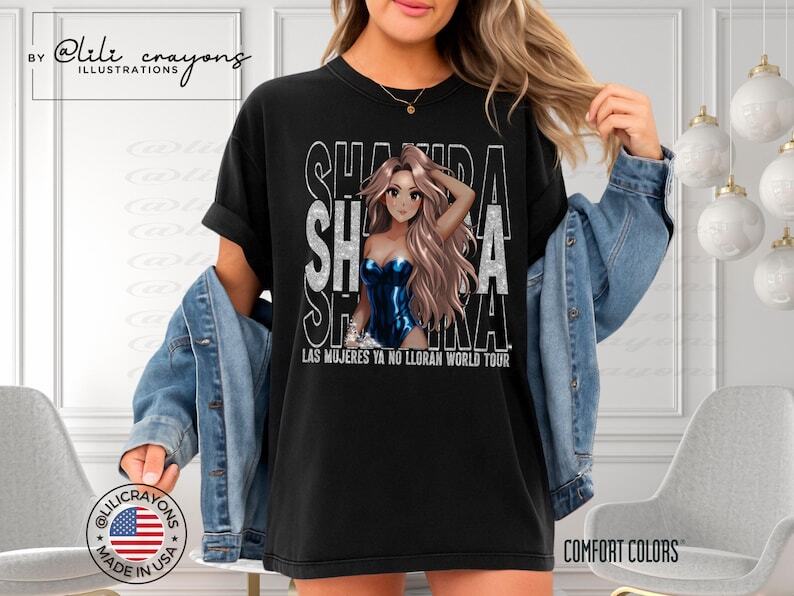Las Mujeres Ya No Lloran World Tour Shirt Shakira Fan Shirt Shakira Concert Sh S