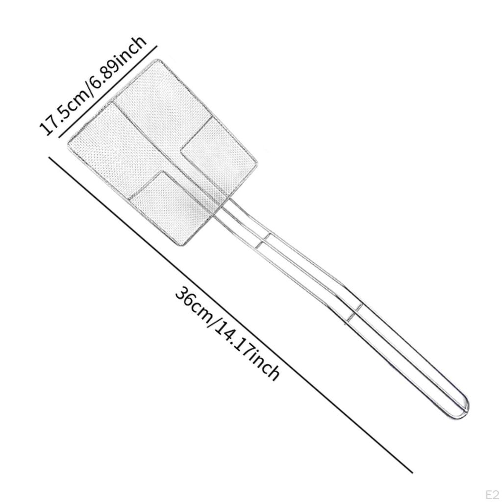 Oil Skimmer Cooking Utensil French Fries Separator Stainless Steel Strainer for Straining