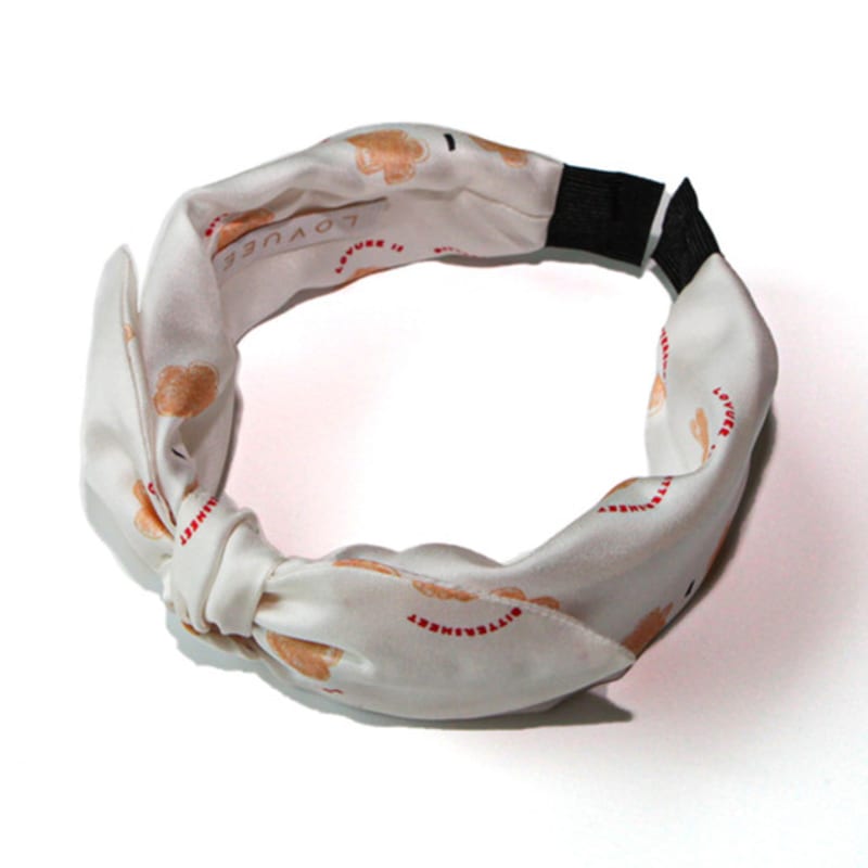 LOVUEE Sweet Peony Silk Single Bow Headband