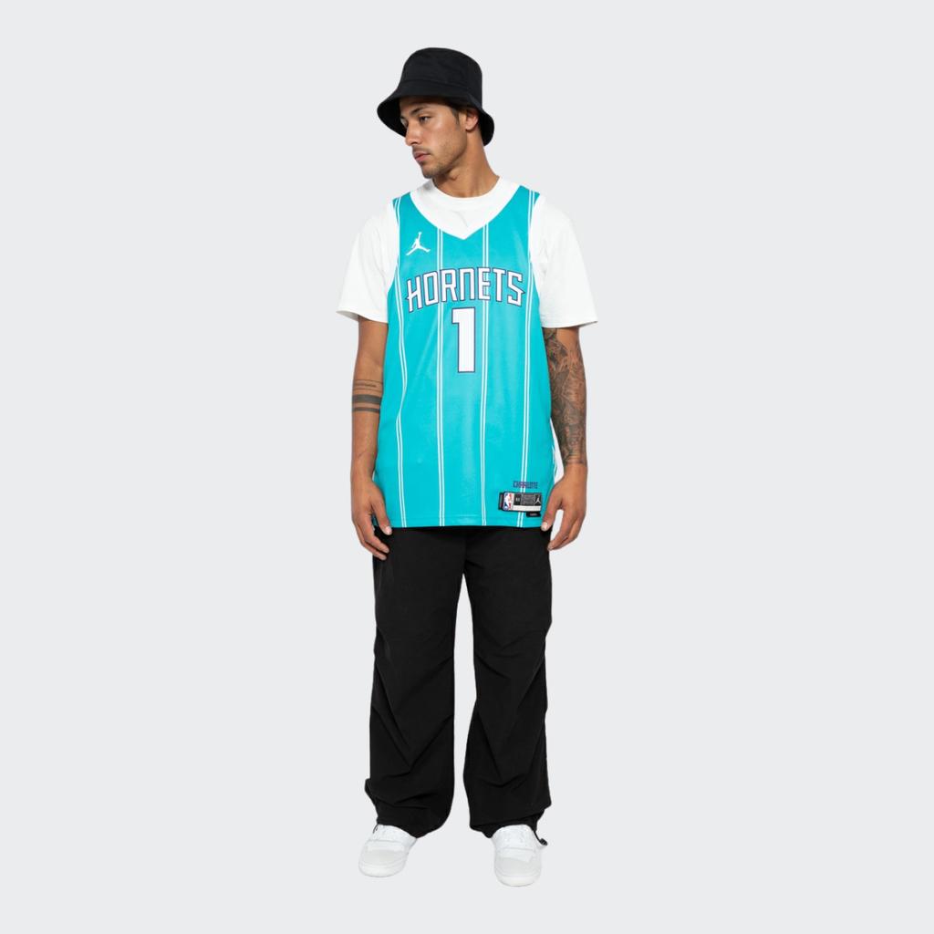 Jordan Retro NBA Jersey With Logo Print And Number Men Basketball Vest Blue DN1998-415