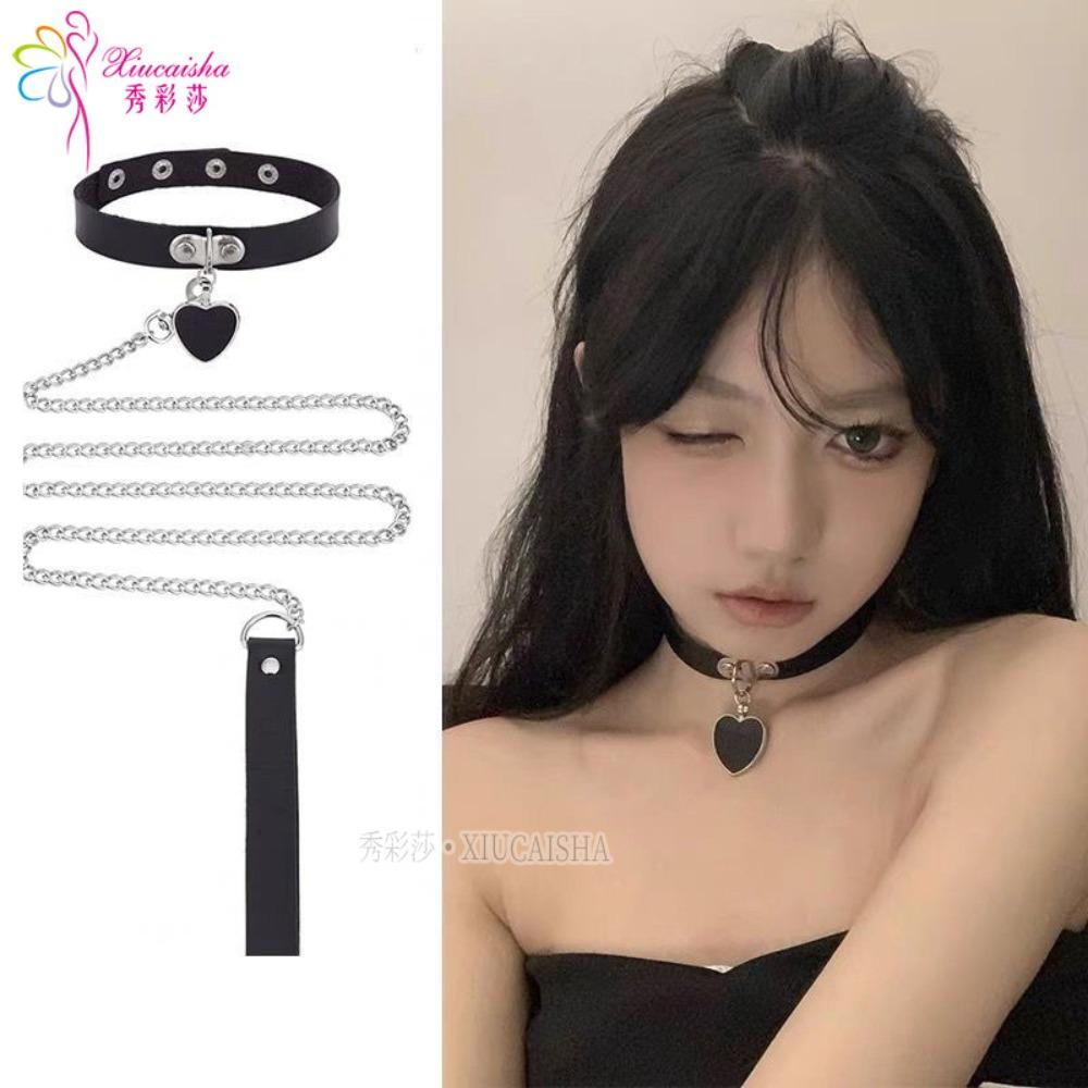 Love Neck Strap Sex Underwear Accessories Collar Maid Traction Rope Chain Japanese Flirting Necklace Couple Adult Products