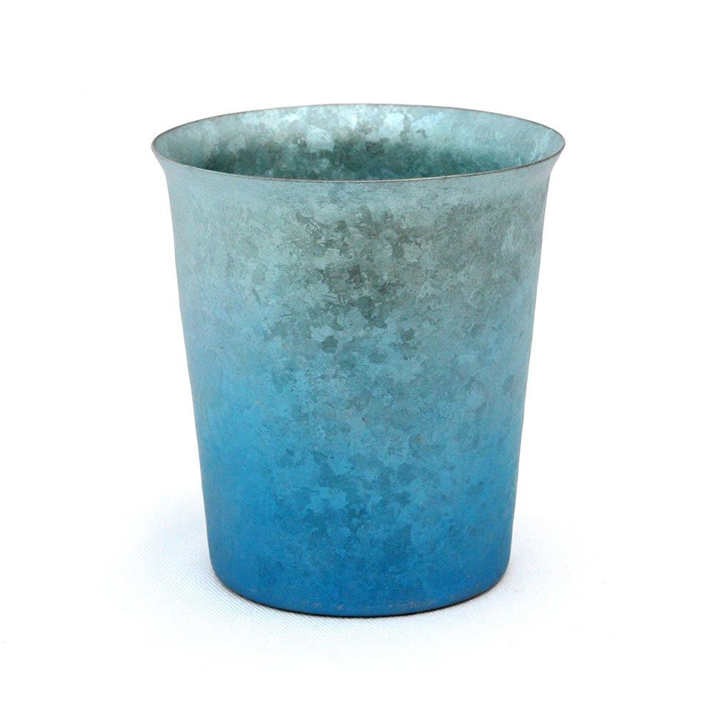 

HORIE Titanium Made in Niigata Wide Gradient T14KM250GB Kiln-Made Double-Walled Tumbler, Tsubame, Prefecture, Mouth, 250cc, Blue, синий