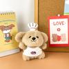 Restaurant Plush Puppy Toy Barista Chef Animal Stuffed Doll Keychain Kid Gift