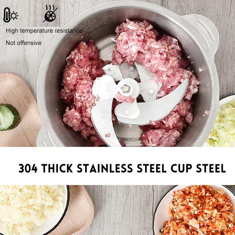 250W 2L/3L Food Grade Stainless Steel Electric Meat Grinder 220V Food Grinder Crusher