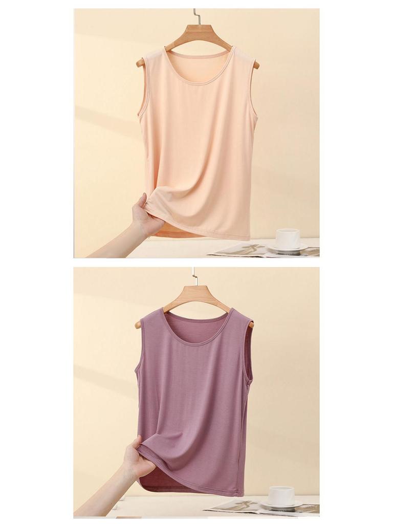 Modal Plus Size Women’s Sleeveless Camisole Vest – Spring/Summer Loose Fit