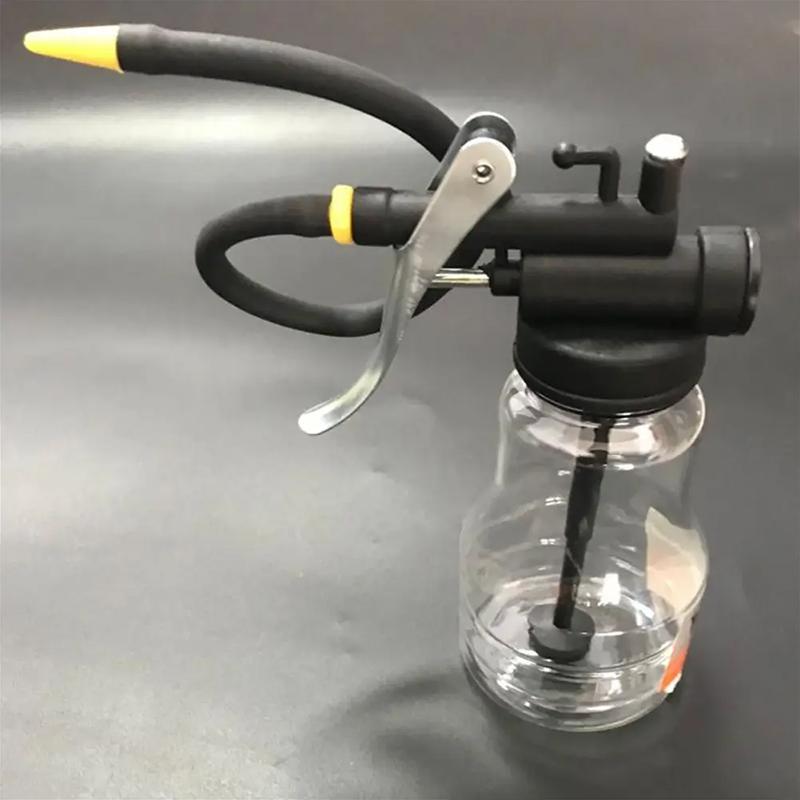 Przezroczysty kocioł na olej, wysokociśnieniowy metalowy kocioł na olej, maszynowy pistolet na olej, kocioł na olej z długą wylewką, ręczne napełnianie olejem, olej 250ml