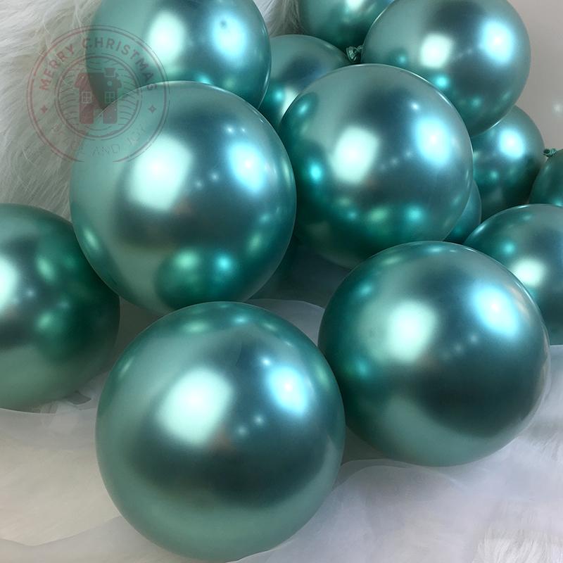 Metal 5-12Inch Chrome Balloon Birthday Party Wedding Decoration Globos Silver Gold Red Blue Purple Metallic Balloons Supplie