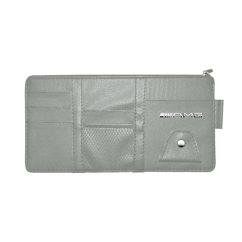 PU Car Vehicle Sun Visor Sunglasses Eyeglasses Glasses Holder Storage Clip Stickers For Mercedes Benz A B C E S AMG CLA CLK GLA
