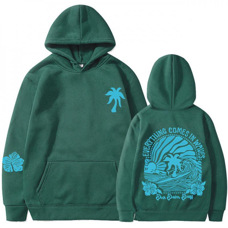 Chasing Sunsets Bedrucktes Lässiges Hoodie-Sweatshirt