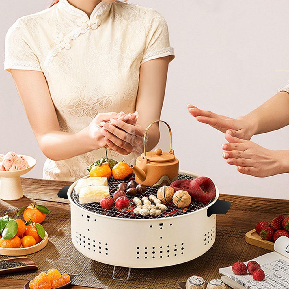 Všestranná trouba na dřevěné uhlí Přenosný gril Gril Sporák Multifunkční gril pro venkovní kempování a piknik