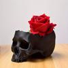 Skull Flower Pot Hanging Human Skull Plant Pot Halloween Candy Bowl Gothic Planter for Succulents Indoor Outdoor Decor