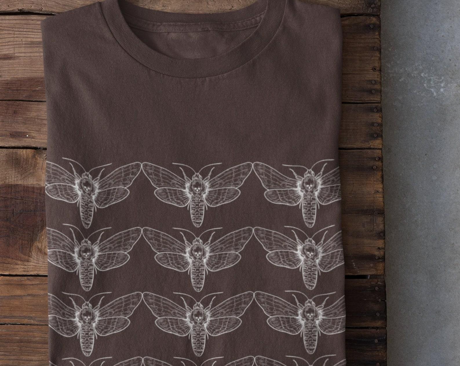 Alt Clothing, Grunge Clothing, Punk Clothing, Moths T shirt, Unisex T-shirt, Dark Gothic, Goth Clothing, Goth Aesthetic, Punk Emo 2XL