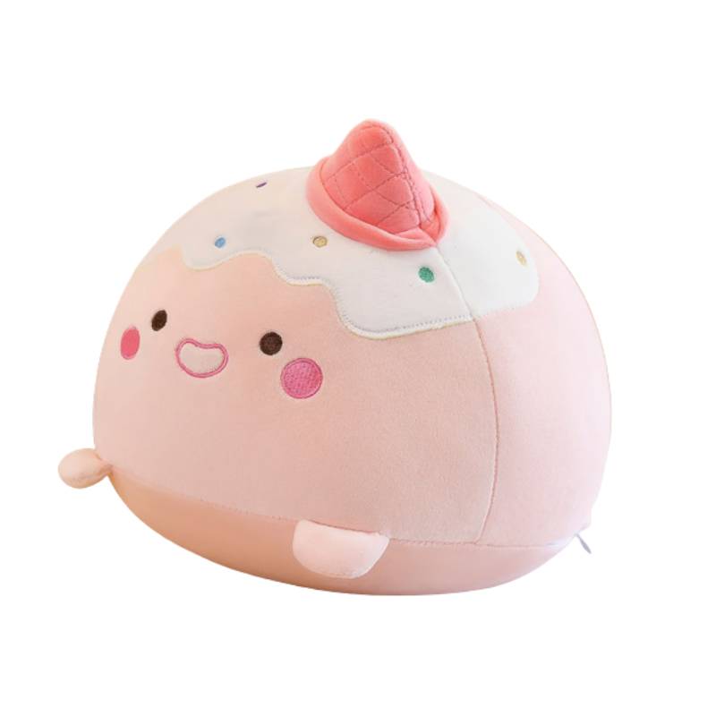 

Toy Food Plush Strawberry Doll Shrimp Pillow Sofa Cushion Decoration Gift Child 30*22*20cm/11.81*8.66*7.87in рожевий