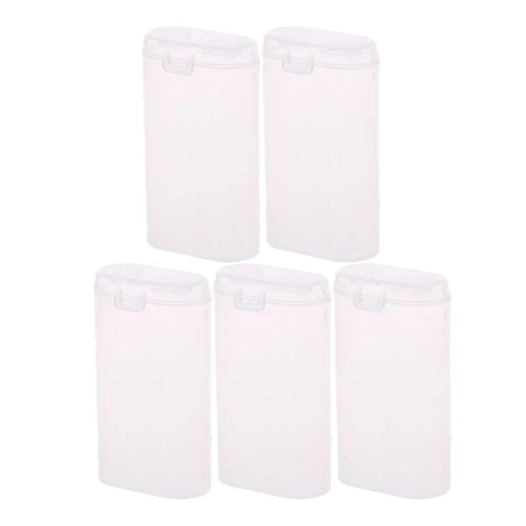 Transparent Battery Storage Box Hard Battery Container Holder Case for 18650 or CR123A Battery