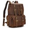 High Fashion Men's Leather Backpack Genuine Leather Male Laptop Backpack 15 16 17.3 Inch Bagpack Travel Bag Vintage Man Backpack