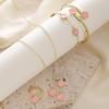 Womens' Five-Leaf Clover Jewelry Set: Versatile 5-Piece Set with Lucky Flower Necklace, Earrings, and Hand Jewelry