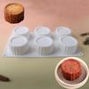 6-Cavity Silicone Stump Mousse Cake and Log Dessert Mold