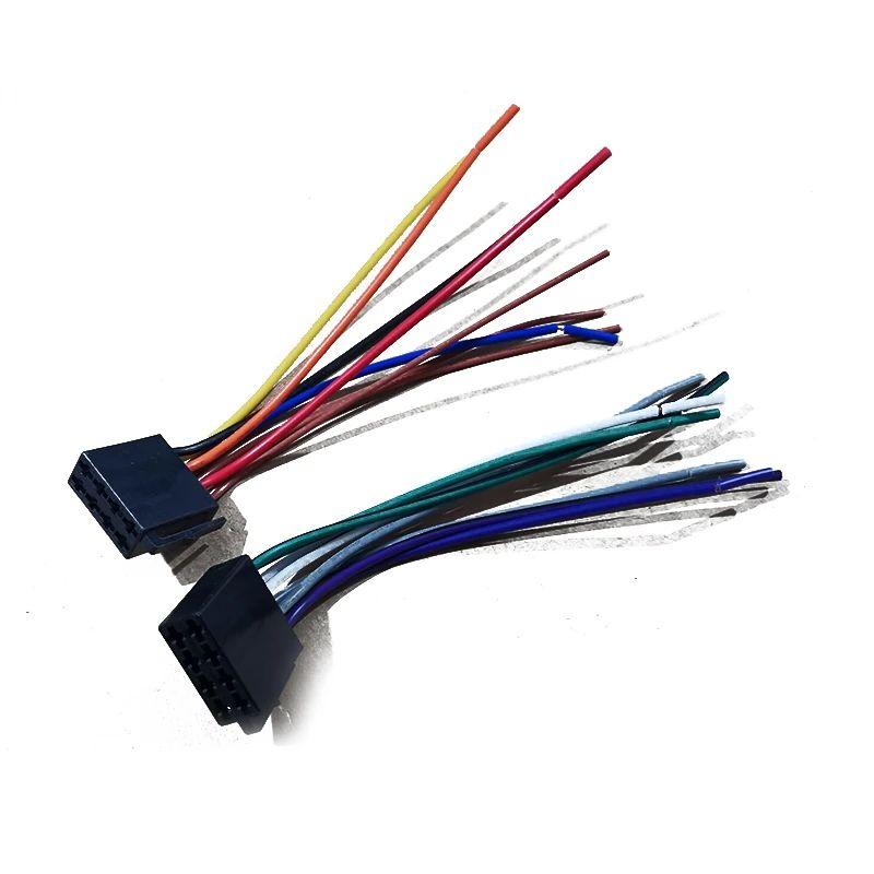 Auto Universal Wiring Harness Female Car Radio CD Player Adaptor 16 Pin ISO Connector Wire Plug Kit For NEW Pioneer Radio Accessories 4