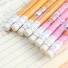 4Pcs Astronaut Cartoon Pencils Set Portable Space Theme Pencils with Eraser Head Safe Kids