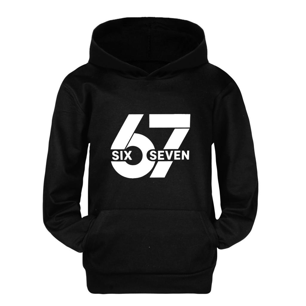 5398 Boys Girls Steal a Brainrot 67 Printed Casual Long Sleeves Hoodies