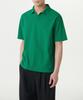 MUSINSA STANDARD Slit Neck Pique Polo Shirt [Irish Green]