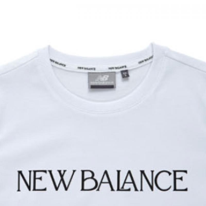 New Balance Half Club Nbnec2w662 Wh Logo Slim FiT Crop Top Women S ShorT Sleeve Tee T ShirT