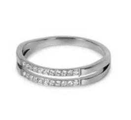 Anello Minimalista in Acciaio Inossidabile a Forma di Cuore Amore Vuoto per Donne Anelli con Zirconi Intarsiati Colore Oro Impermeabile Gioielli Moda Romantica