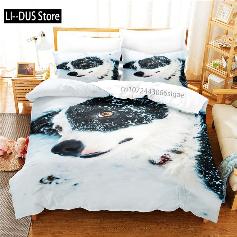 Cute Dog Bedding Set Duvet Cover Set 3d Bedding Digital Printing Queen Size Bedding Set Fashion Design