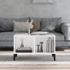 821038 vidaXL Table basse Blanc brillant 60x50x36,5 cm Bois d'ingénierie