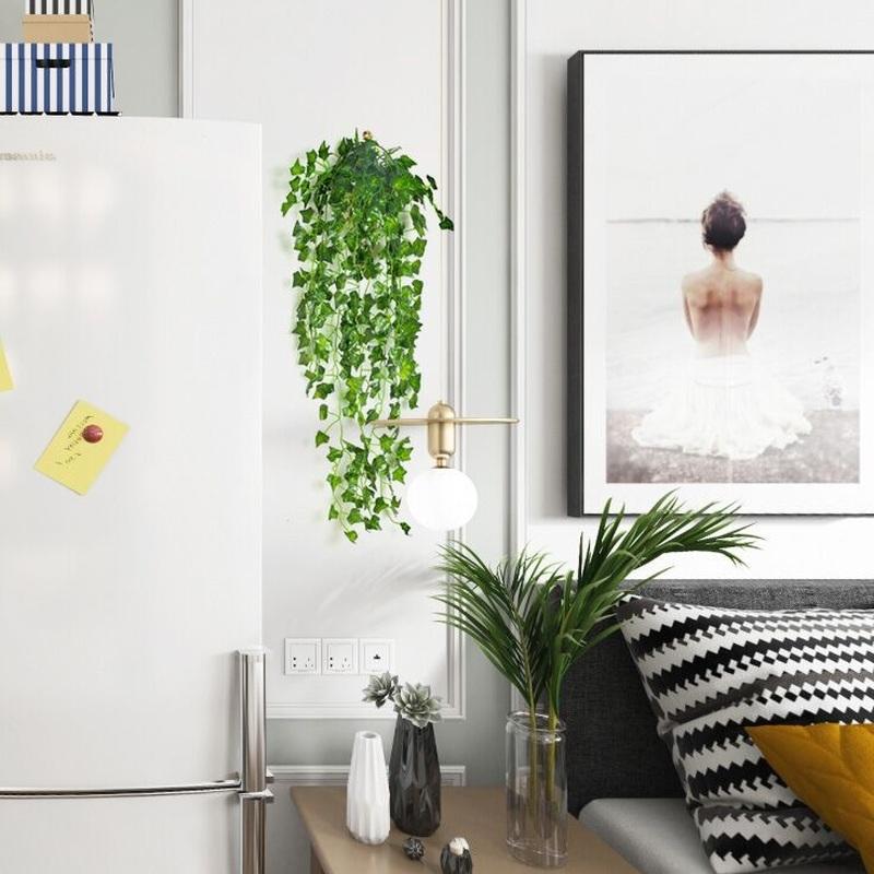 Simulation Green Dill Sweet Potato Grape Wall Hanging Fake Flower Rattan Green Plant Decoration