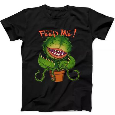 Fütter mich Audrey II Seymours Little Shop Of Horrors Geschenk T-Shirt Schwarz 268