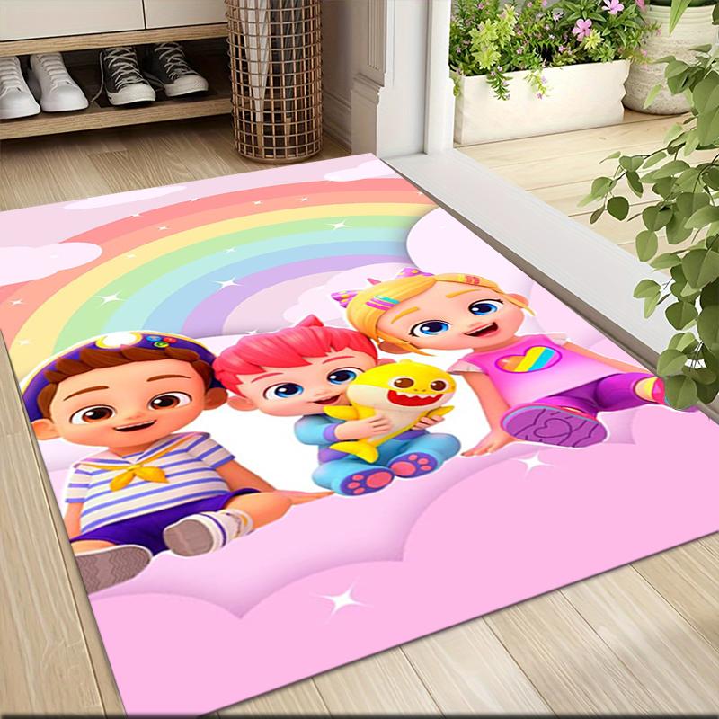 1 ks Kobercový kobereček Baby Shark Family Adventure Přizpůsobitelný Měkký Omyvatelný Protiskluzový Domácí Obývací Pokoj Podložky pod Pohovku Personalizovaný Kobereček 0917306