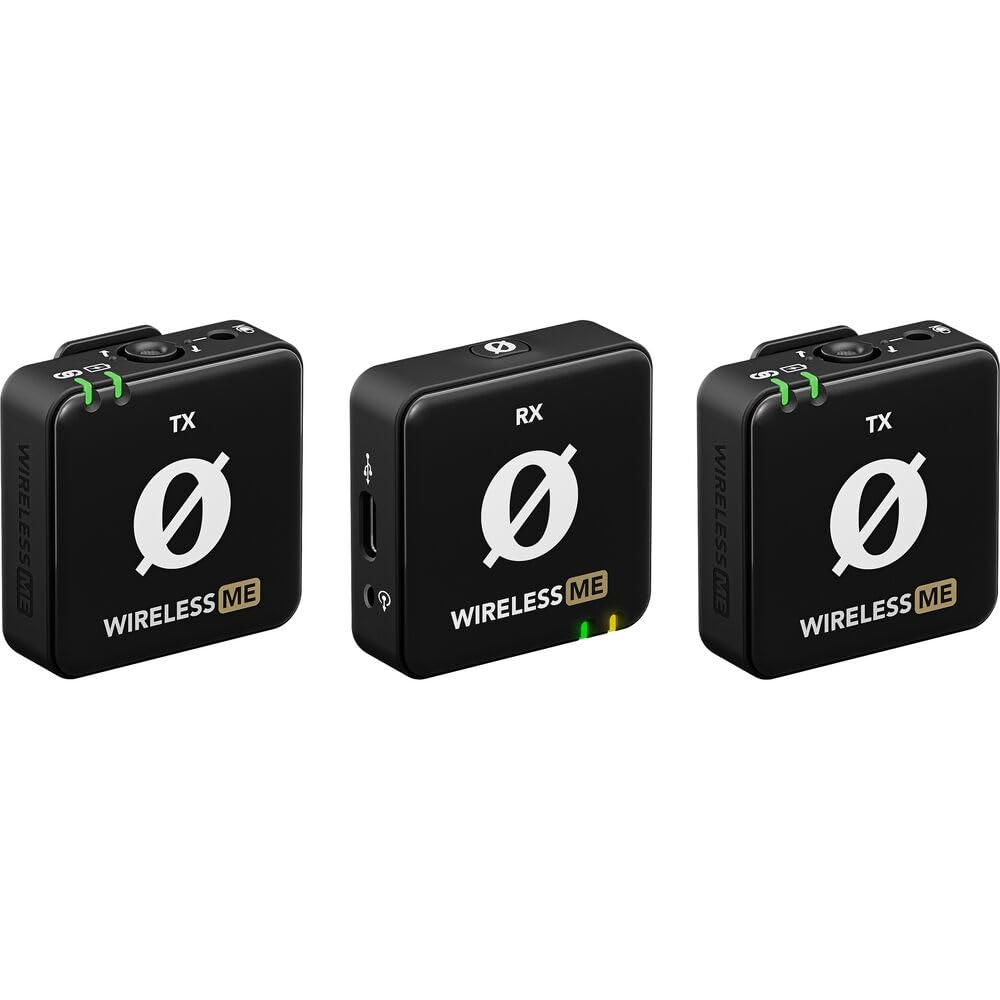 RODE Microphones Wireless Me Dual Wireless Microphone System, Black