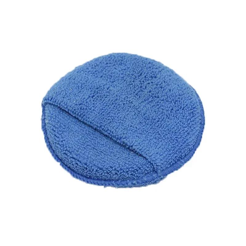 Car Detailing Applicator Pads Car Care Waxing Polish Sponges Soft Microfiber Round Pocket Foam Sponges Car Cleaning Tools
