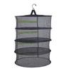 Hanging Mesh Drying Rack 4 Layer Nylon Foldable Hanging Basket Dryer Net with Zipper for Plants Flowers Clothes