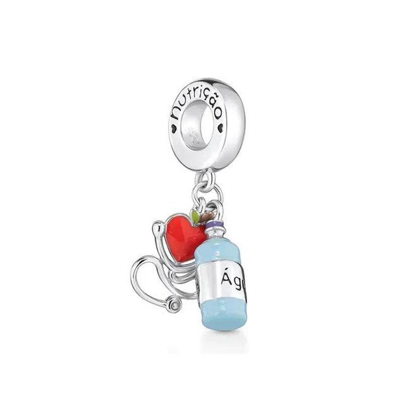 Europecopper Nurse Tooth Charm Bead Doctor Stethoscope Pendant Fit Decoration Bracelets Women Diy Jewelry Accessories Gift