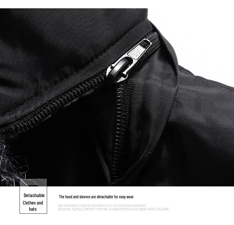 Men's Korean Style Winter Hooded Cotton Jacket - Trendy Padded Coat for All Ages