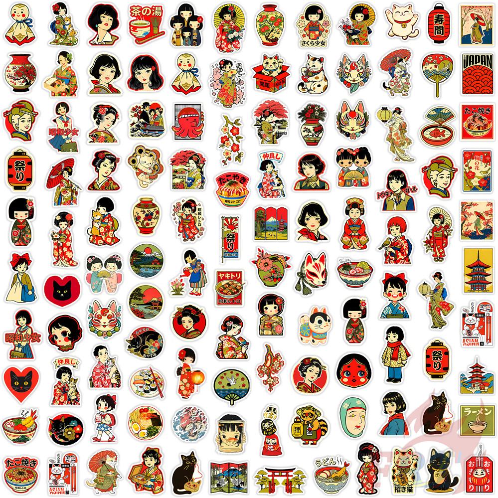 135Pcs/Set Retro Koharubiyori Mini Diary Manual Stickers DIY Scrapbooks Album Decor Decals Stickers