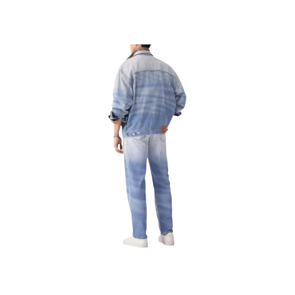 Levis Loose Casual Lapel Single-Breasted Long Sleeve Denim Jacket Men Jackets Light-Blue 003ML-0000