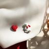 New Lovely Hollow Rabbit And Carrot Pearl Asymmetrical Drop Earrings For Women Weddings Party Earring Jewelry Accessories Gifts