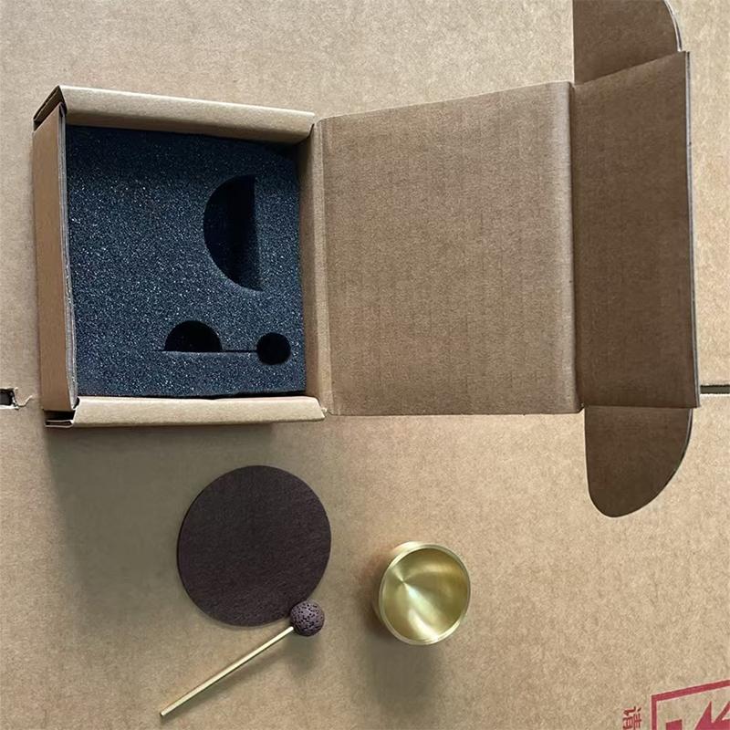 Tibetansk sjungande skål Handgjord koppar Meditationsskål För ljudhealing och meditation Mini sjungande skålar Slagverk