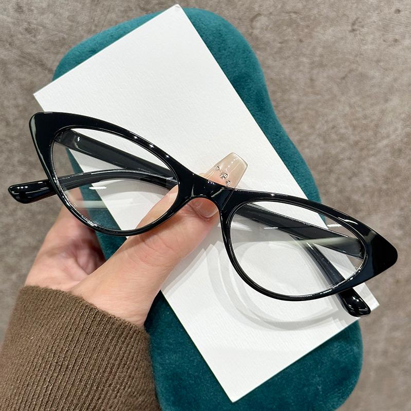 

New Retro Cat Eye Round Presbyopia Glasses Anti-Radiation Reading Glasses Optical Prescription Eyeglasses 0 To +4.0 Unisex +4.0