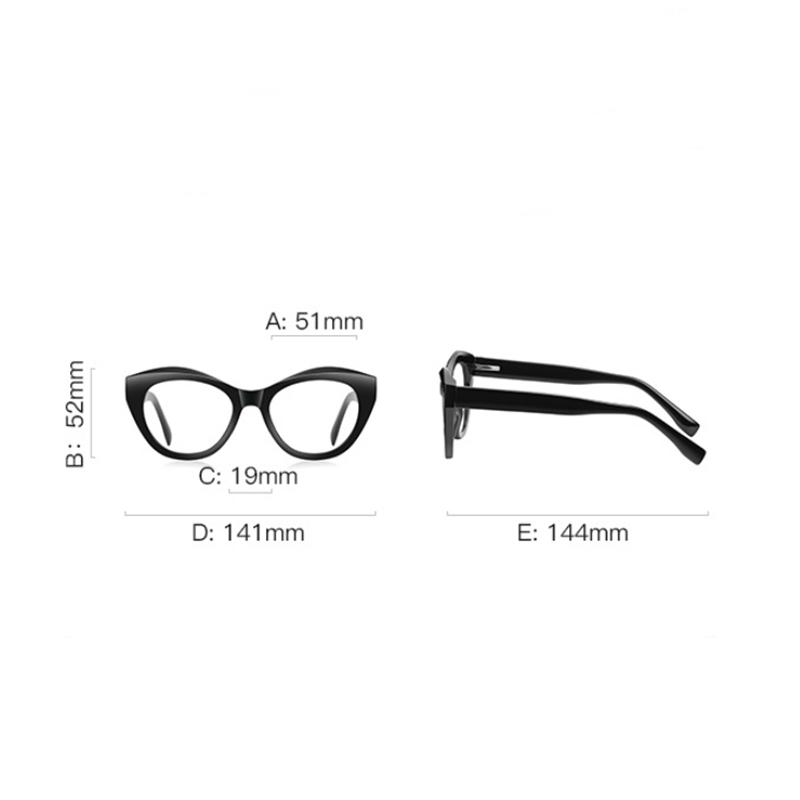 0 -0.5 -0.75 To -6.0 Fashion Cat Eye Myopia Glasses Frame Women Anti Blue Light Computer Shortsighted Prescription Eyeglasses