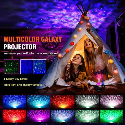 Sternenprojektor Galaxie-Lichtprojektor Mehrere Farben Dynamische Projektionen Sternen-Nachtlichtprojektor für Kinder Erwachsene Schlafzimmer